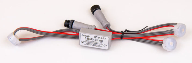24V 3pc LED String - 2ft