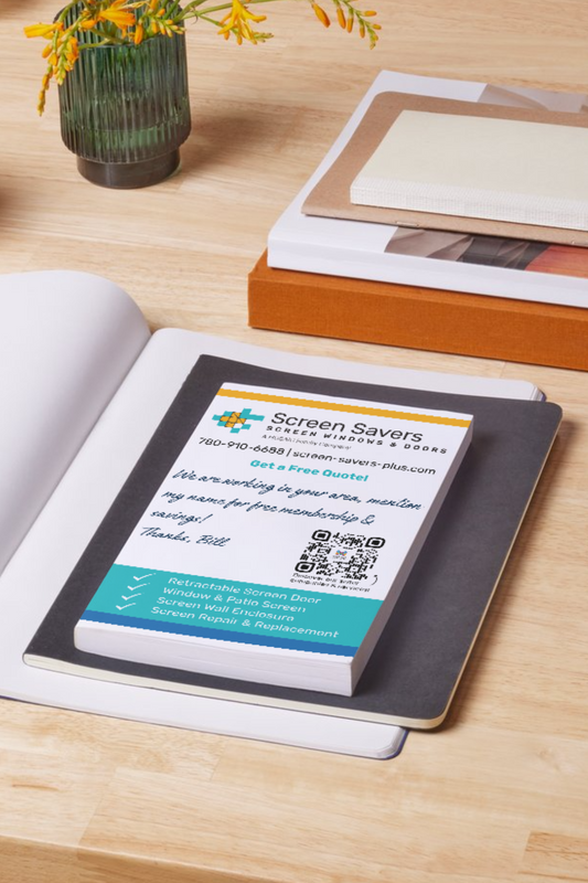 Screen Savers Door hanger post it notes (250 booklets with 25 individual post-it's each)