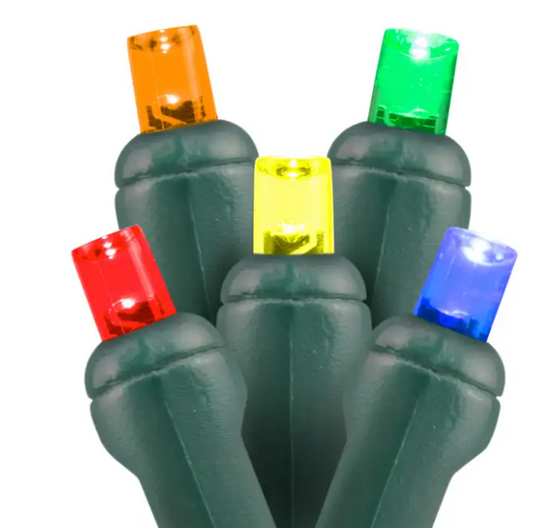 Mini LED - 50LT - 25' Strand Male Female Plug