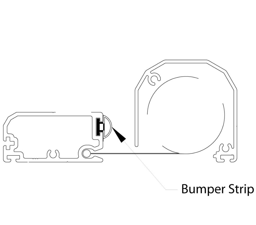 Bumper Stripping - Black - 500' Roll