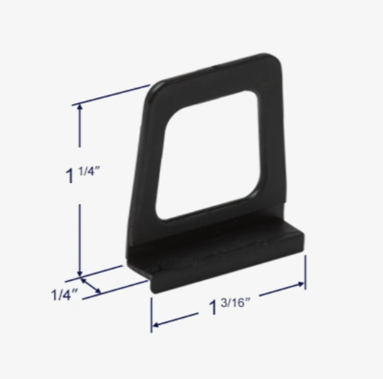 Plastic Handles - 100 Qty (Black)