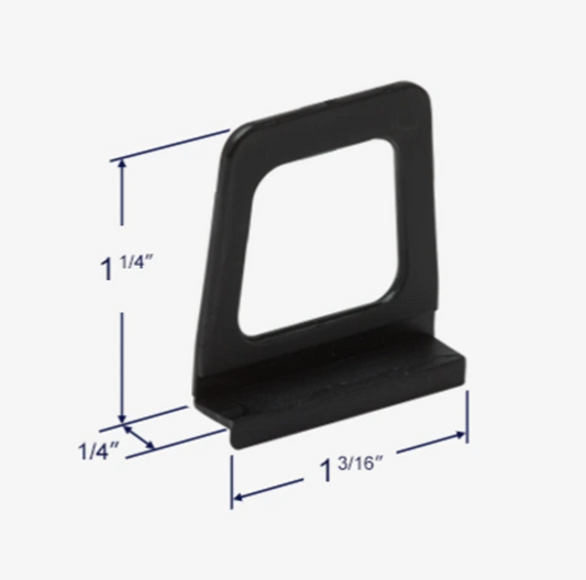 Plastic Handles - 100 Qty (Black)