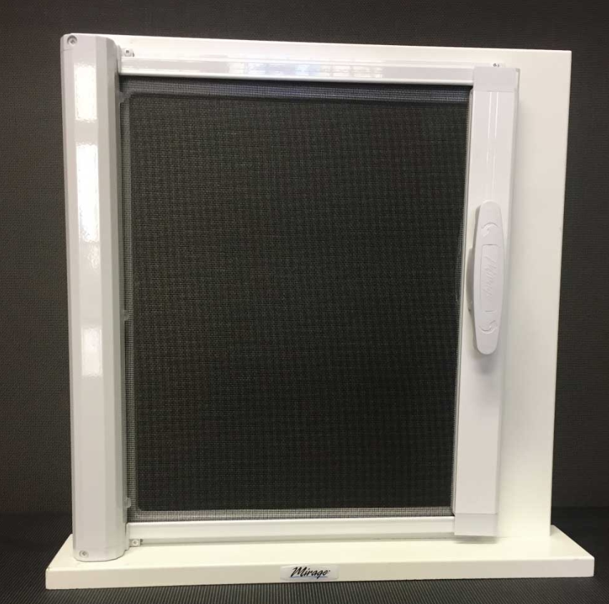 Door Screen - Sample - 18 Inch Single w/Frame - Polar White