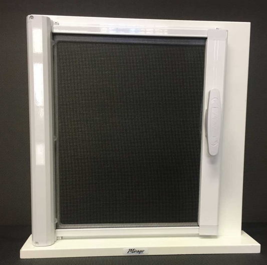 Door Screen - Sample - 18 Inch Single w/Frame - Polar White
